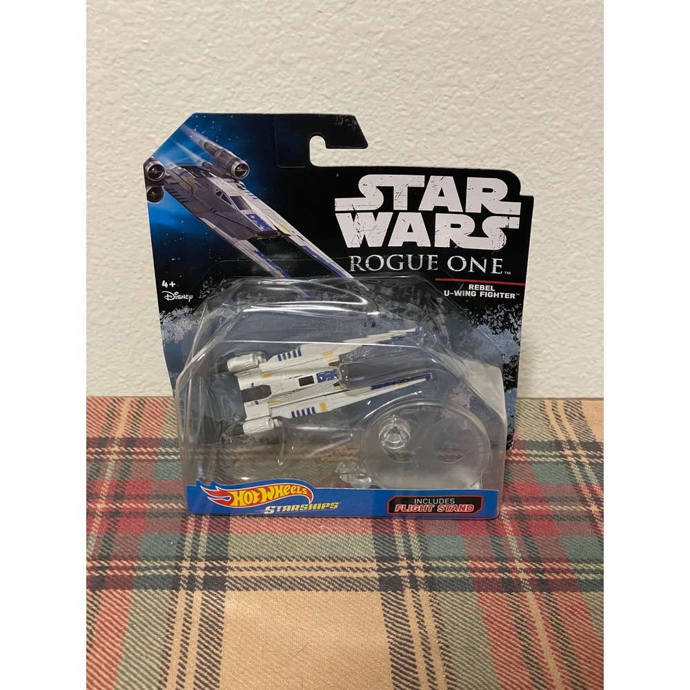 Hot Wheels Star Wars Rogue One Rebel U-Wing Fighter Kids White NEW Diecast Ship